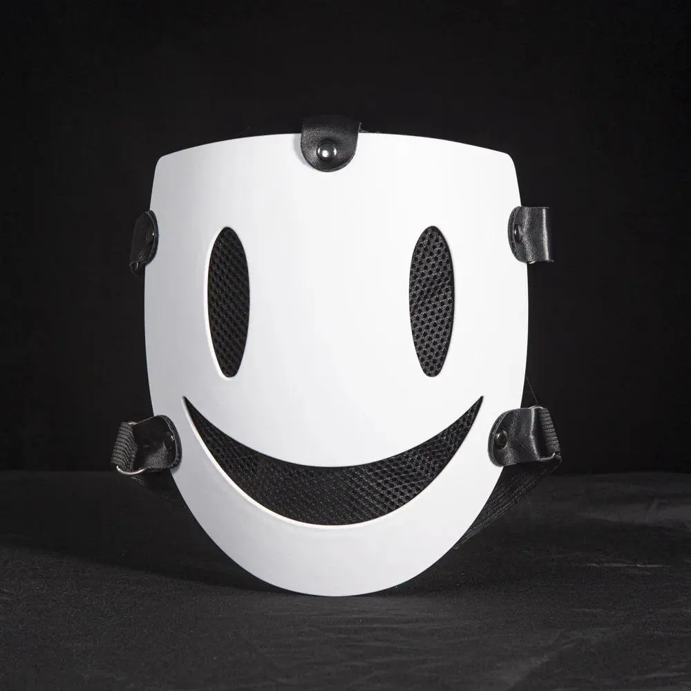 High-Rise Invasion Mask Smiling Killer Mask Cosplay Props White Smile Mask Mask Japanese Anime Tenkuu Shinpans Control Masques