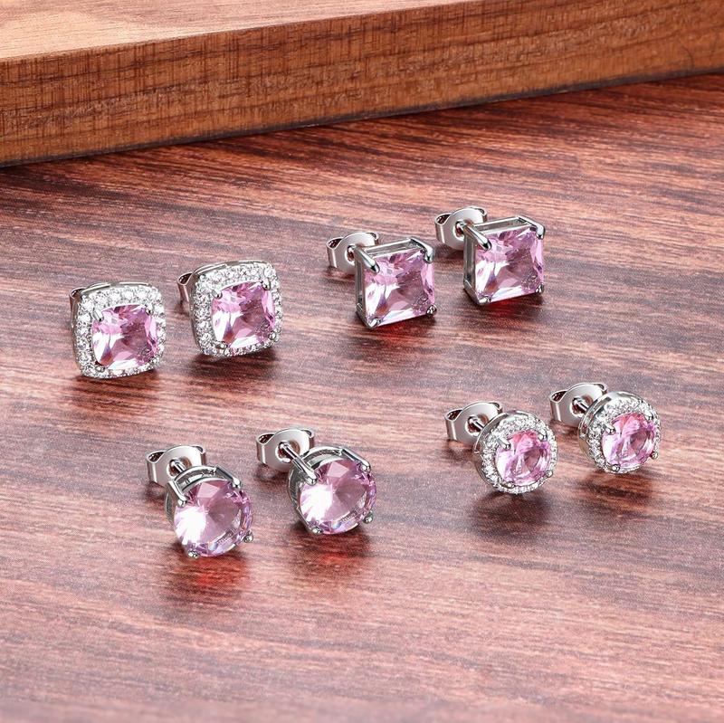 MILACOLATO Cubic Zirconia Stud Earrings Hypoallergenic 925 Sterling Silver Post Earrings Big Brilliant Stud Earrings for Women Men MILACOLATO Cubic Zirconia Stud Earrings Hypoallergenic 925 Sterling Silver Post Earrings Big Brilliant Stud Earrings for Women Men
