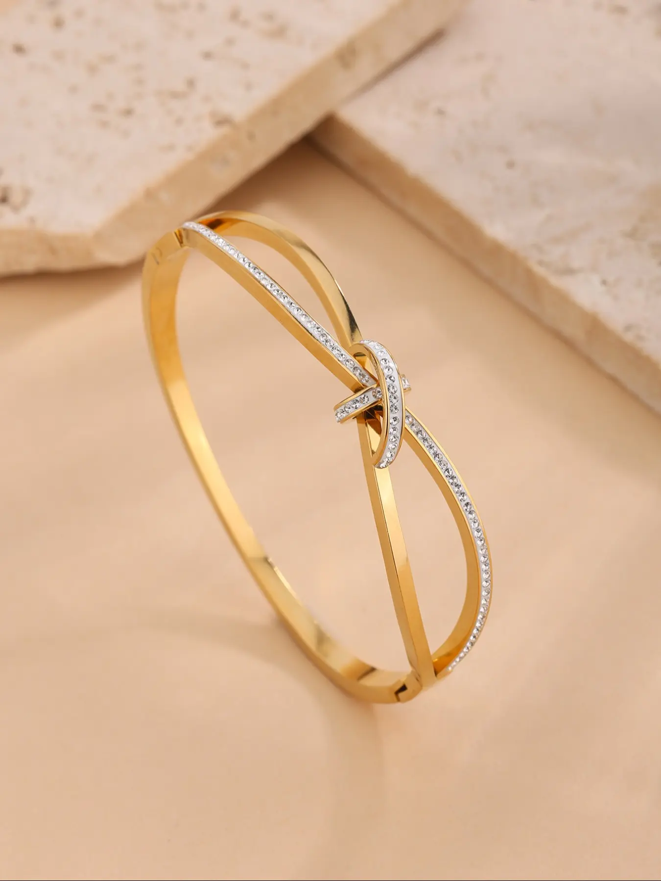 Rhinestone Wrap Nail Bracelet, Unique Luxury Design, Eye-Catching Accessory for Friends Outing Photos, 1 Piece/4 Pieces