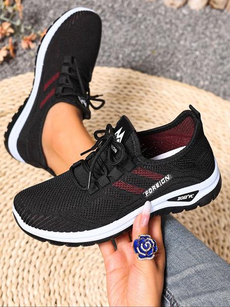 Women's New Casual Sports Shoes, Large Size Lightweight Soft Sole Sneakers, Comfortable Non-Slip Walking Shoes, Perfect for Travel & Leisure Activities, Breathable Walking Sneakers