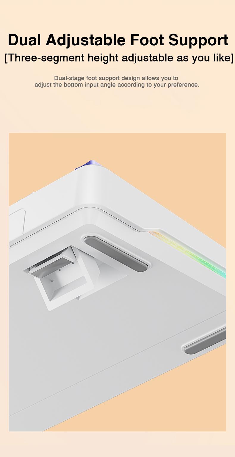 [New]Aula F108 Pro Full Size Wireless Mechanical Gaming Keyboard With Knob Smart Screen Num Pad Creamy Typing Tri-Mode RGB Backlit Hot Swappable Keyboard for Work&Gaming – Office Accessories & Valentine’s Gift (Red)