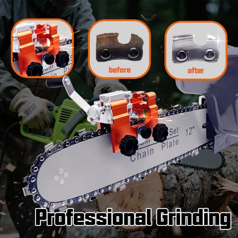 Portable Handheld Chainsaw Chain Sharpener, Manual Chain Grinder Tool, Convenient Home Use, Easy-To-Use Chain Sharpening Device