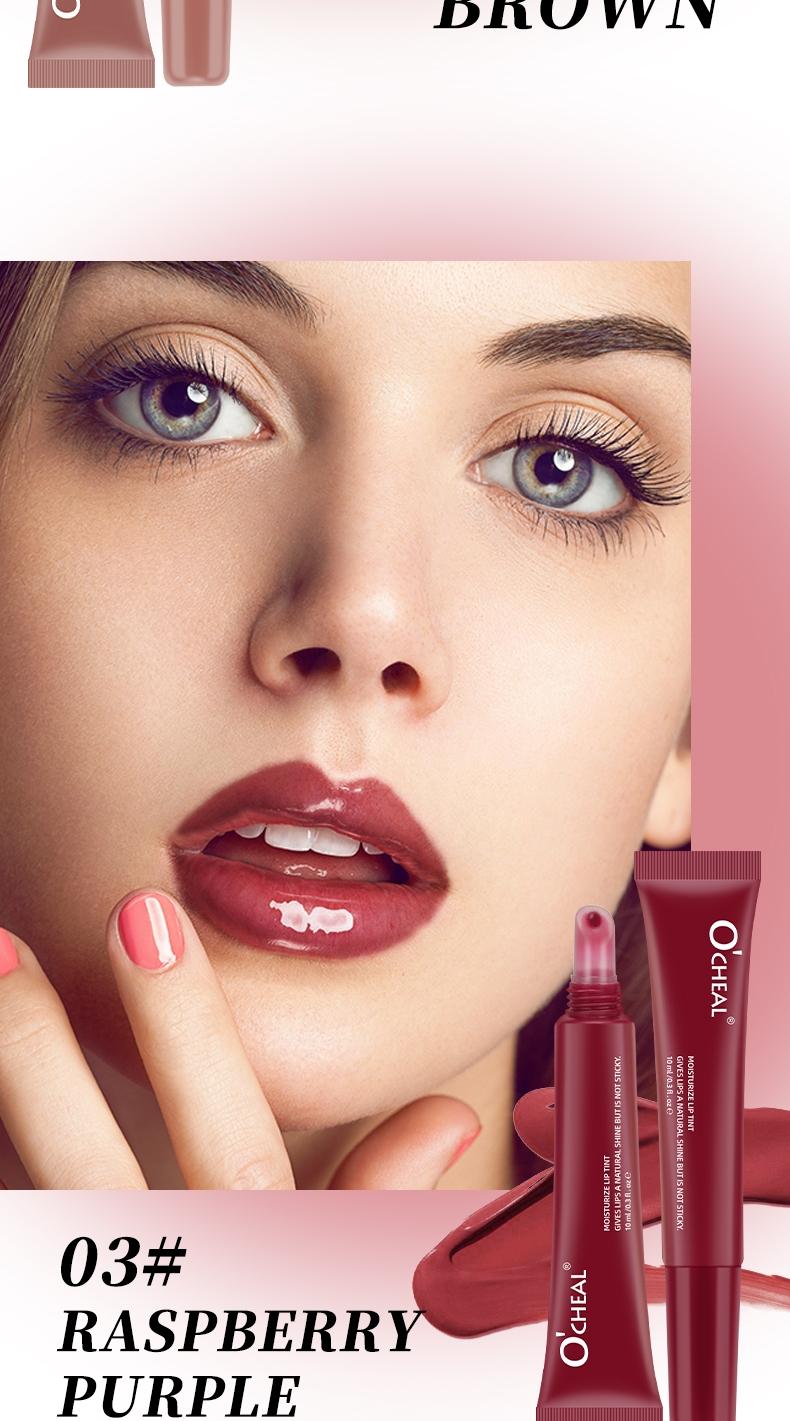 Colored Lip Gloss, Hydrating Liquid Lipstick, Shiny Mirror Finish, Moisturizing Lip Balm, Long-Lasting Non-Sticky, Glassy Lips Oil