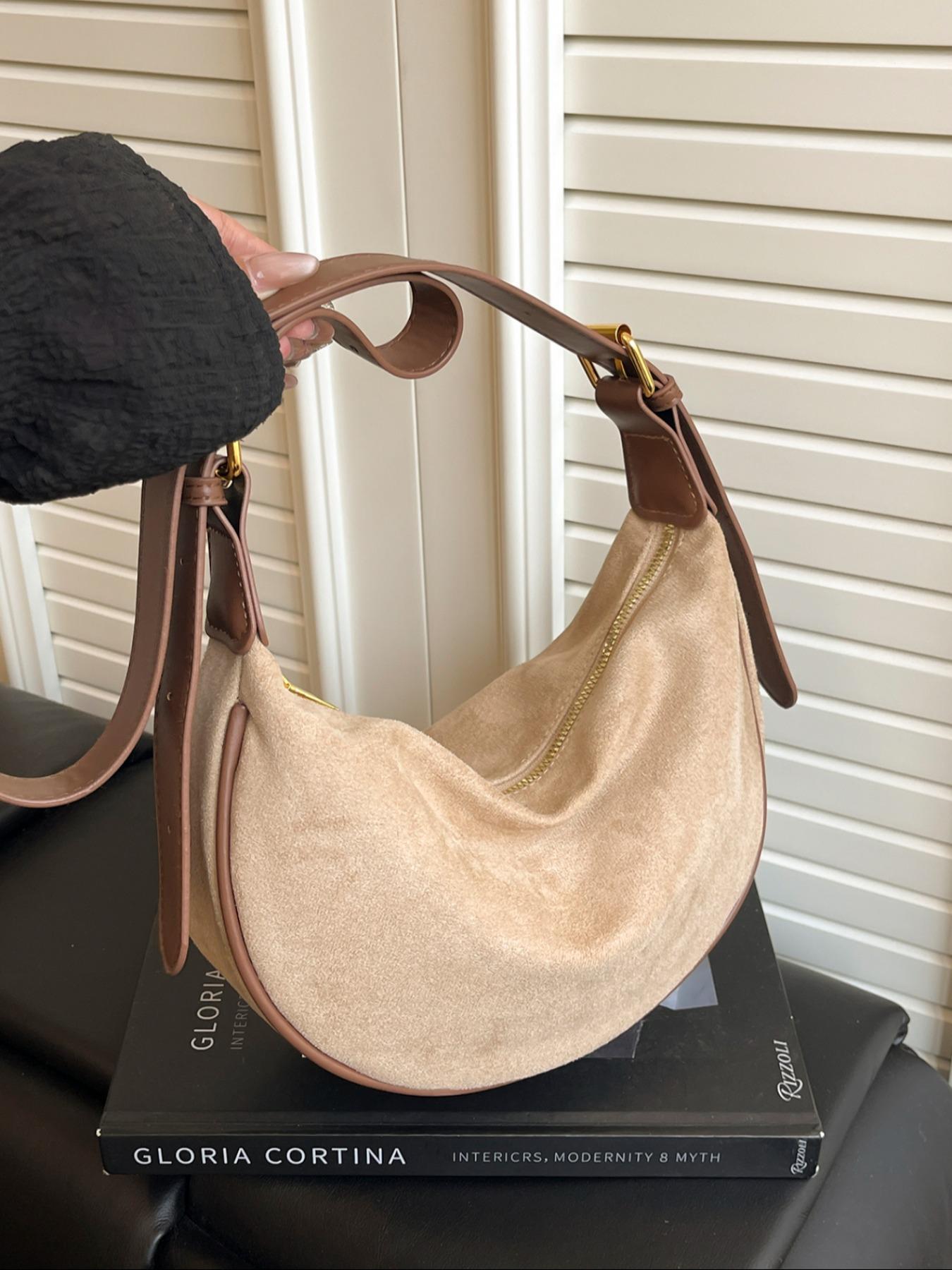 Women's Fashionable Solid Color Shoulder Bag, Casual Versatile Crossbody Bag for Daily Used, Trendy All-match Commuter Bag, Cross Body Bags