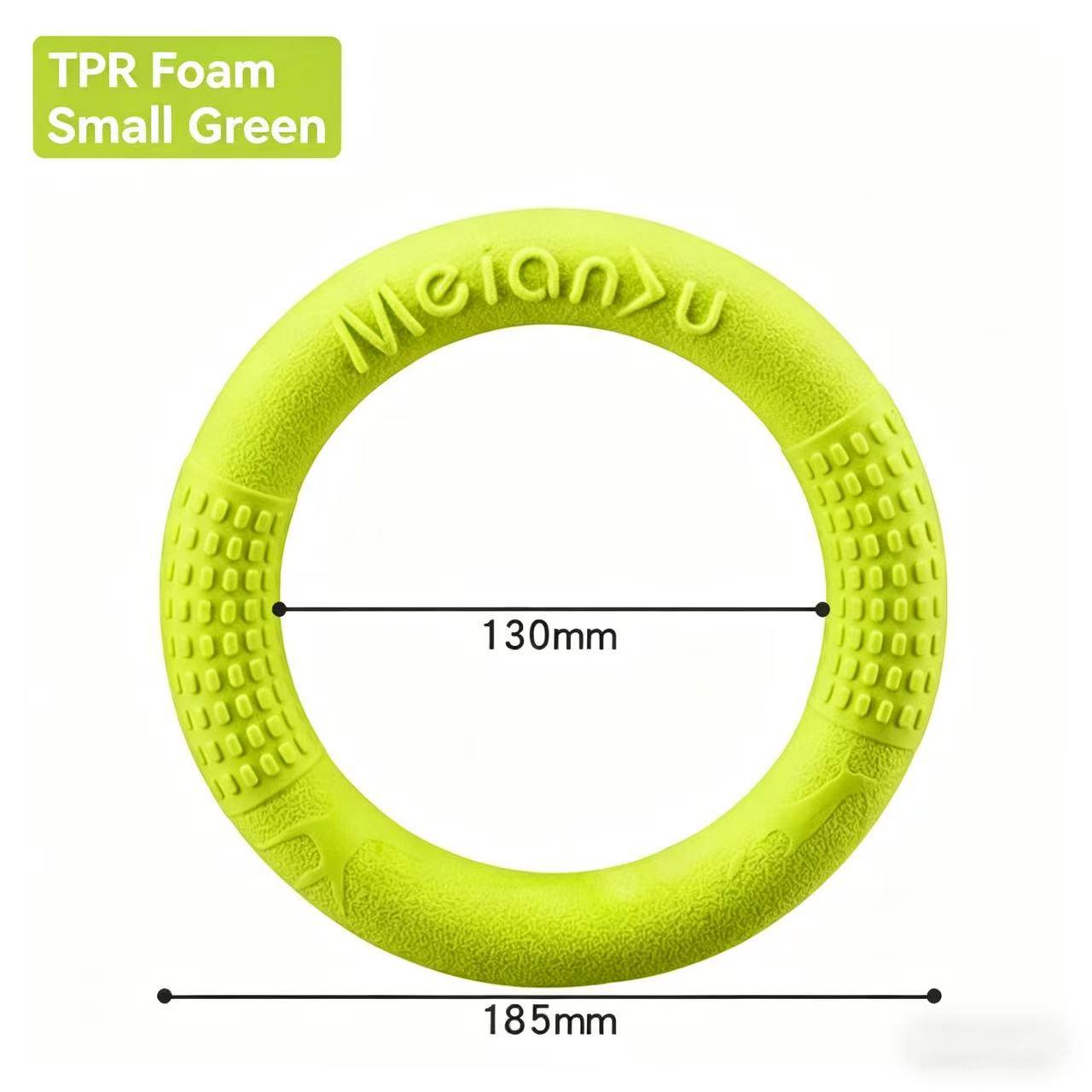 Meianju Bite-Resistant Soft Pull Ring Frisbee Dog Training Toy, TPR Material, Floating, Interactive Pet Toy for Dog Training