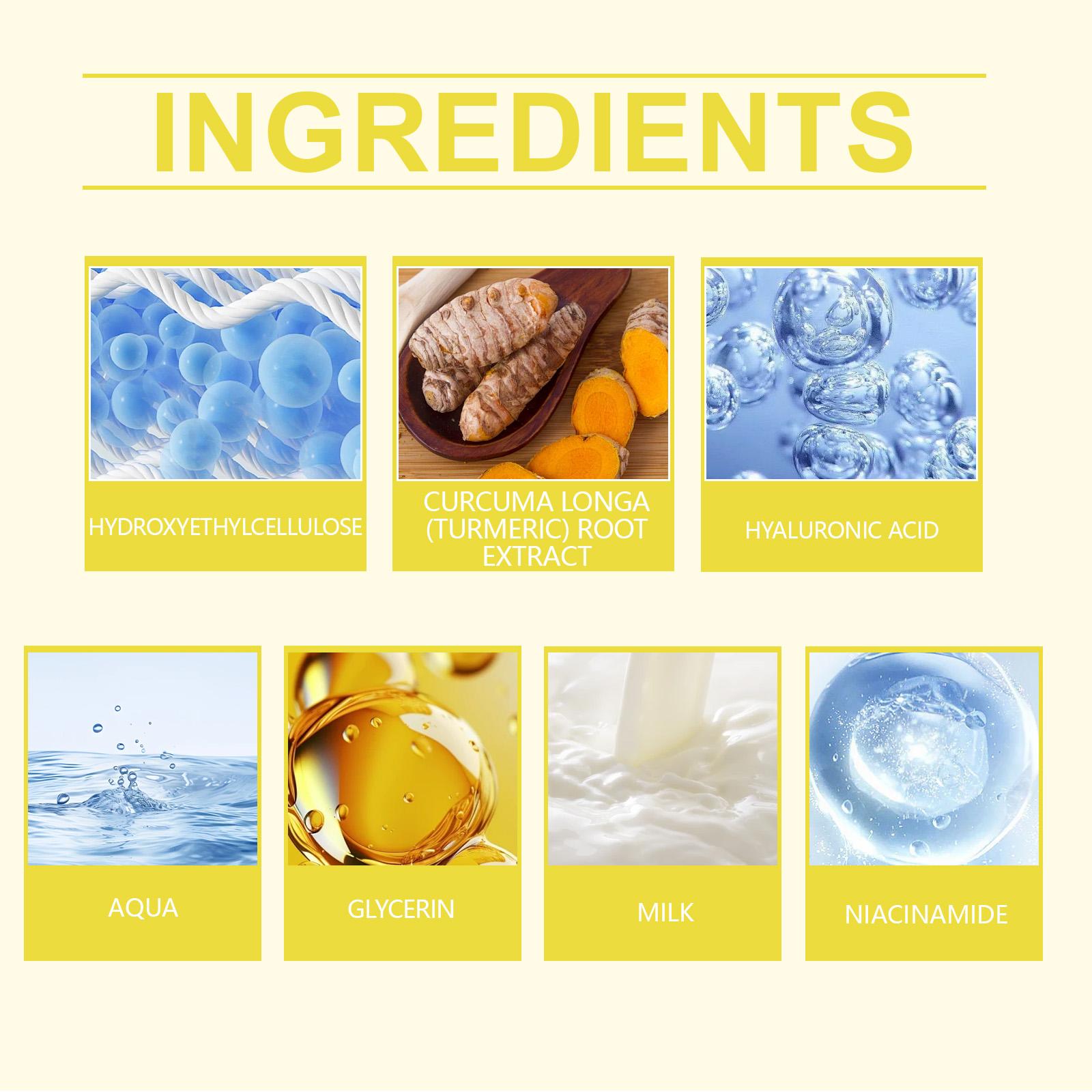 Turmeric Milk Moisturizing Serum, Nourishing & Hydrating Formula, Daily Skin Care Essentials, Benefits, Natural Ingredients