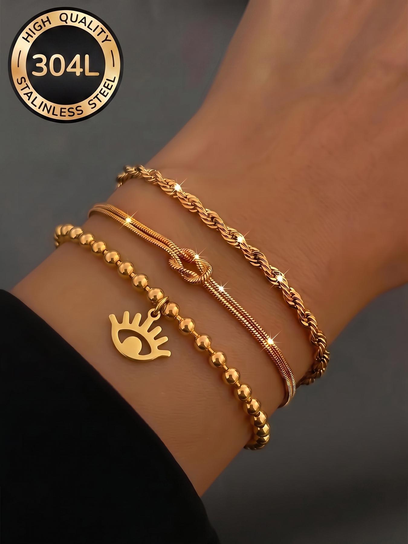 Simple and exquisite daily bracelet,with a compact design embellishing the scenery between the wrists.Lightweight and skin friendly,comfortable to wear,no choice of outfit or skin tone,whether worn alone or layered,it can easily show its unique charm