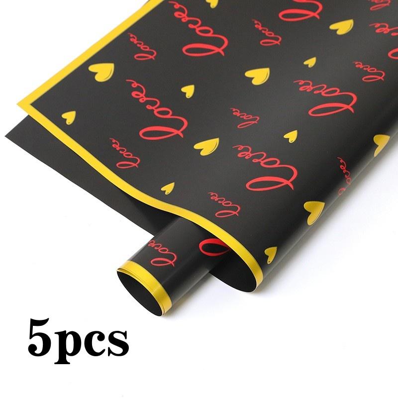 5/20 Sheets New Love Heart Magic Border Bouquet Packaging Paper, Waterproof Durable Korean Paper, Valentine's Day, Wedding, Mother's Day Gift Decorations