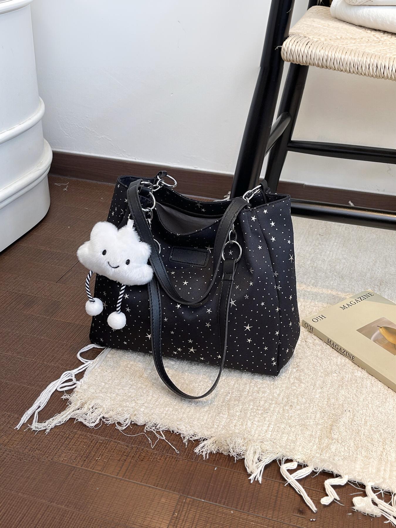 2026 New Korean Style Tote Bag, High-End Unique Design, Large Capacity Commuter Shoulder Bag, Fashionable and Versatile for Urban Women