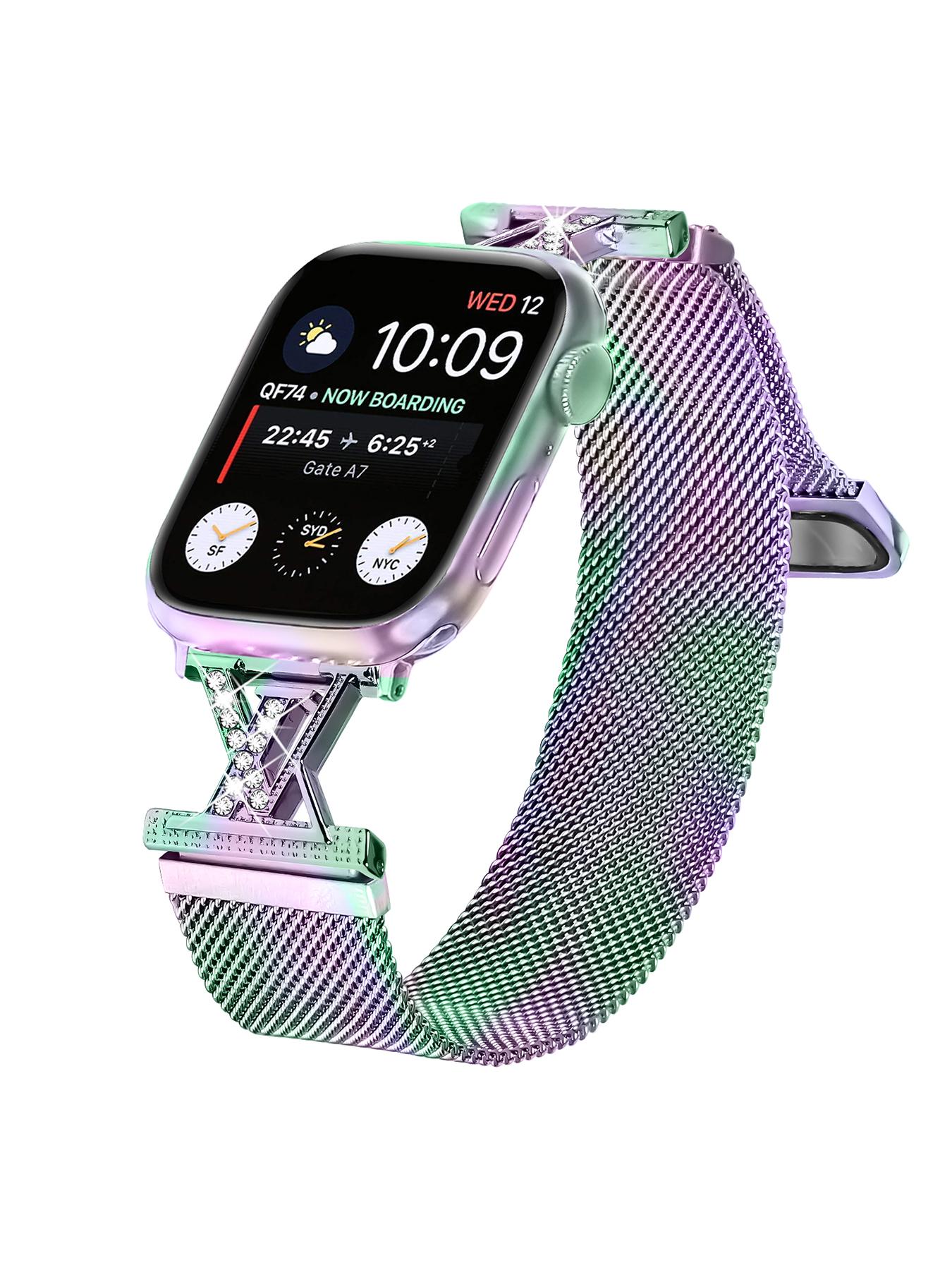 Slim Milanese Bracelet, Adjustable Magnetic Loop, Bling Crystal Hardware, Casual Style, All Seasons Accessory