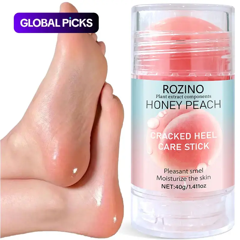 Honey peach hand and foot chap care stick with honey peach essence, Moisturize and hydrate, Moisturizer, repair dry and cracked skin, restore softness and smoothness to hands and feet, Intensive Foot Care