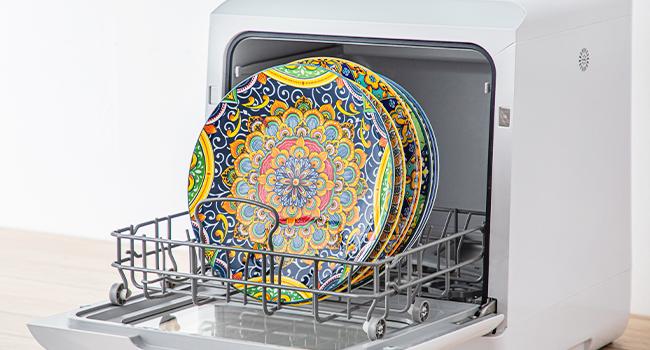 vancasso Dessert/Dinner Plates Set of 6, 8.5/10.5 Inch Ceramic Plates, Microwave, Oven and Dishwasher Safe, Colorful Bohemian Style Dishes for Kitchen