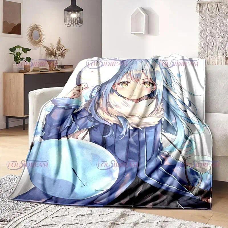 That Time I Got Reincarnated As A Slime Rimuru Tempest Anime Flannel Throw Blanket - Soft Warm All-Season Blanket for Sofa, Home Room & House Decor, Whimsical Home Decor Gift for Anime Fans Teens, Room Decor, Animal Print