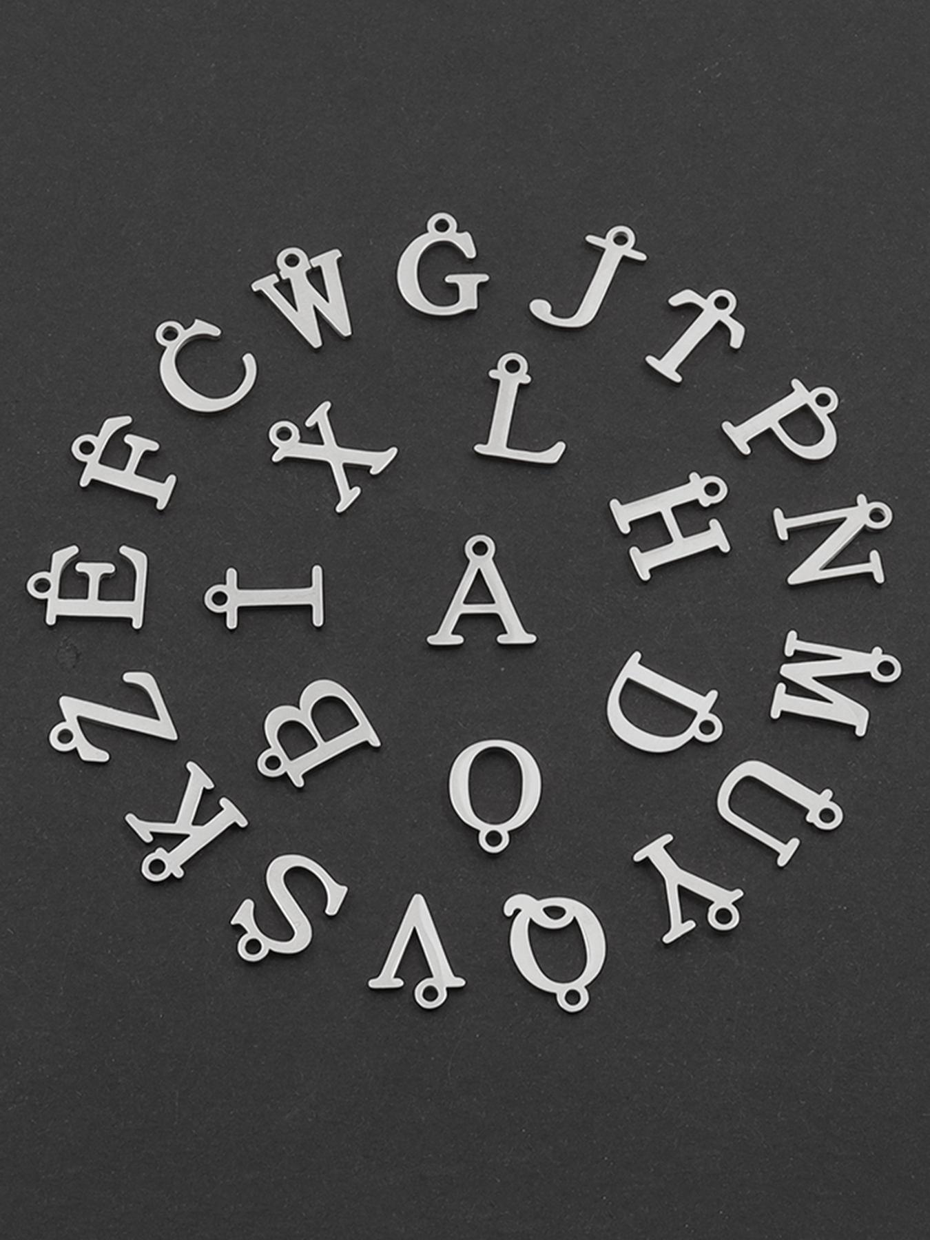 Letter & Heart Charm Necklace for Women, Classic Jewelry for Girls Gift, Fashion Jewelry for Party, Daily Clothing Decor, Exquisite Chain Jewelry for Gift