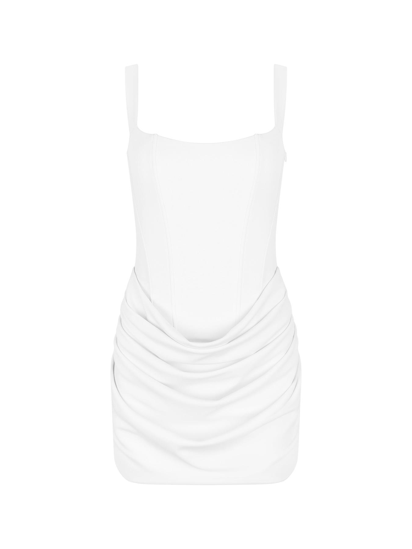 Sexy Bodycon Ruched Drawstring Mini Corset Dress for Women, Night Out Club Wear Formal Party Dress