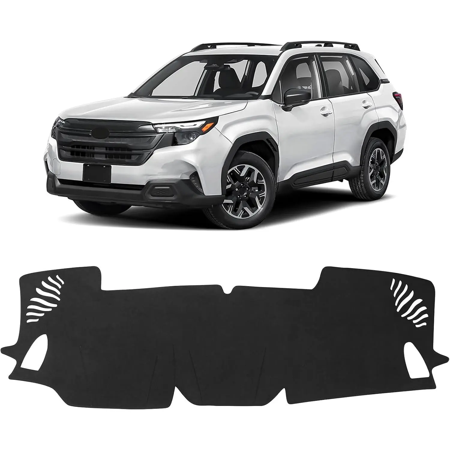 Dashboard Cover Mat for  2025 2026 Forester Accessories Black Flannel Material Anti-Slip  Cover Mat Sunshade Glare UV Rays Protector