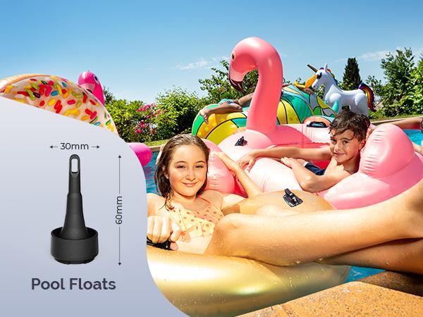 ETENWOLF AIR 3 Air Pump for Inflatables with 2600 mAh Battery & Camping Light, Ultra-Fast and Mini Electric Air Pump, Inflate Deflate for Air Mattress, Pool Floats, Vacuum Storage Bags