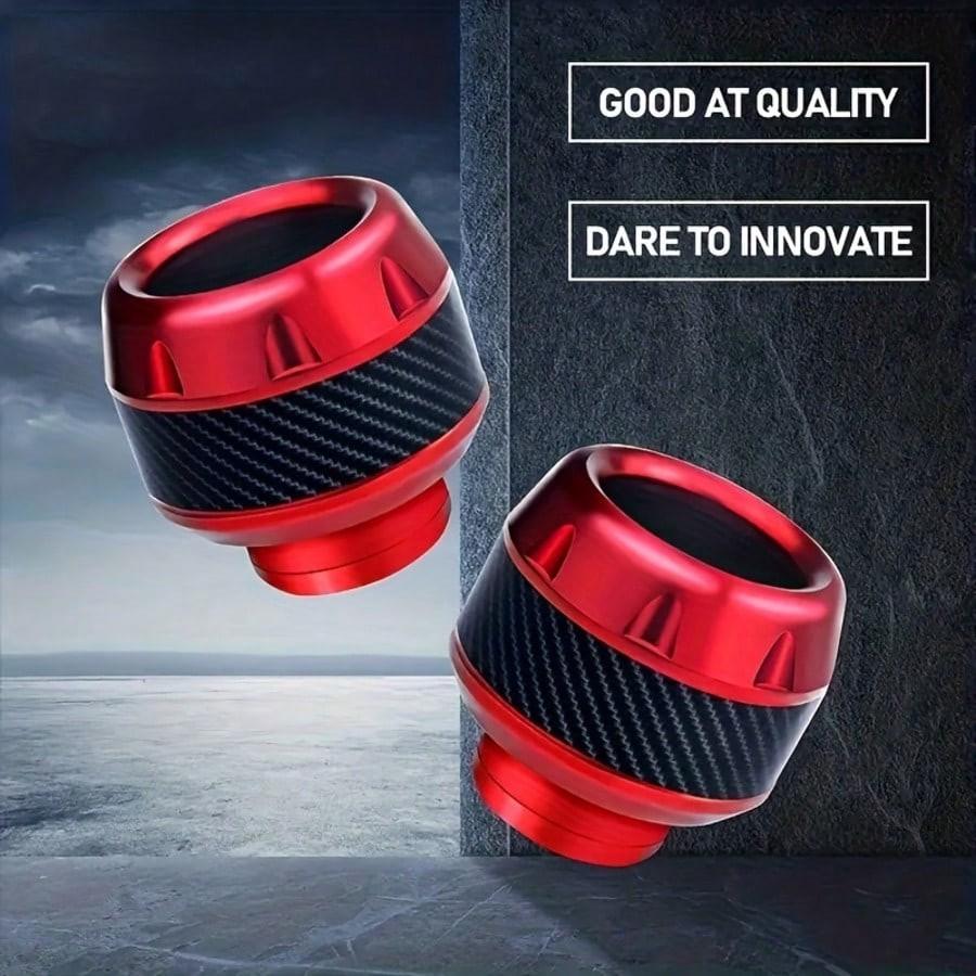 2pcs Motorcycle Collision Slider Protector, Aluminum Alloy Crash Protectors, High Hardness Front Fork Cup, Designed for Motorcycles to Protect Fork Stands and Tires from Damage in Case of Falls