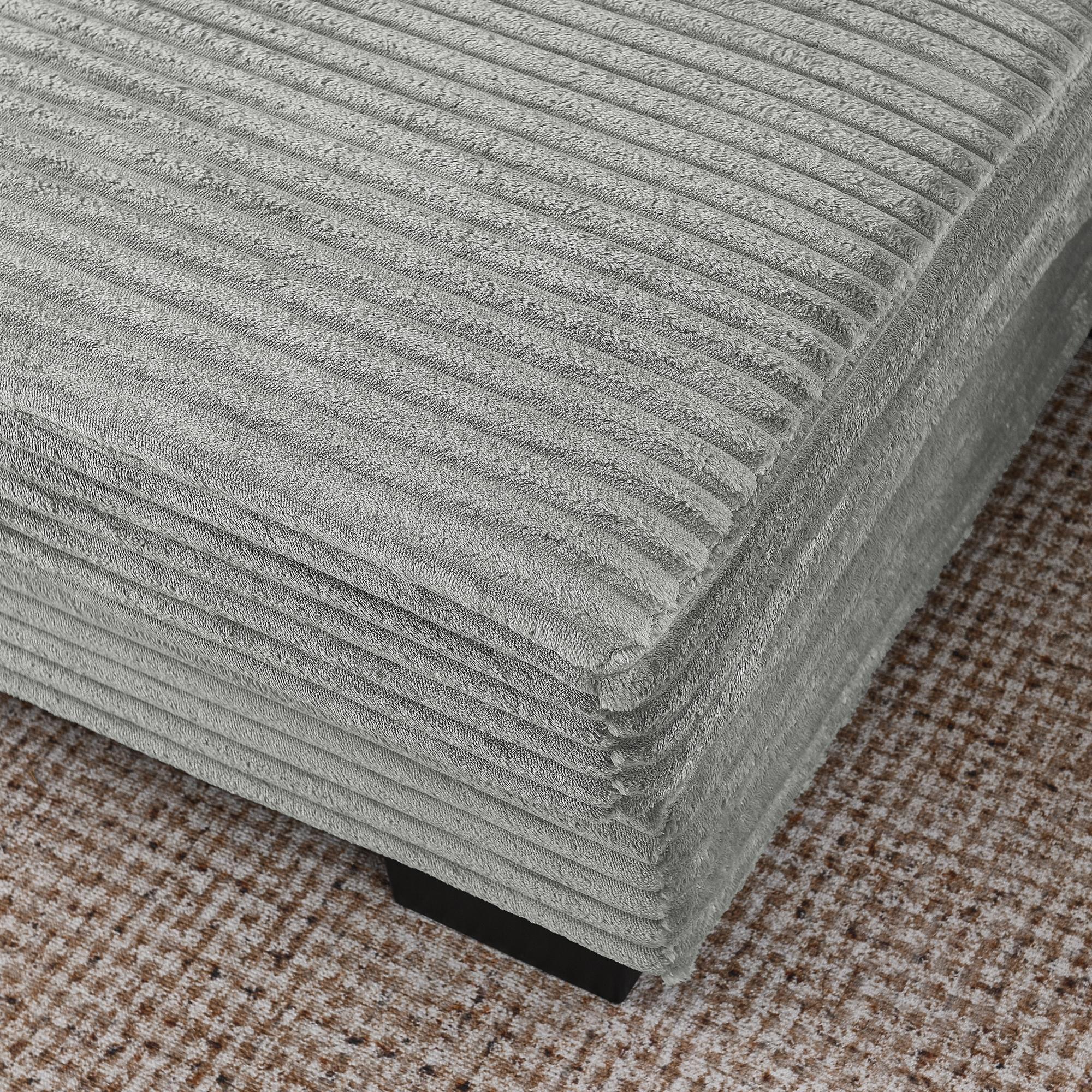 Niccae 110" LED Lighted L-Shaped Sleeper Sectional Sofa Modern Modular Design with Adjustable Footrests 8 Throw Pillows Easy Assembly Ideal for Living Room Bedroom Apartment Hotel - Foam