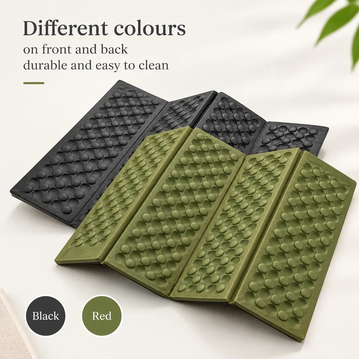 Compact XPE Folding Seat Cushion Featuring Eggshell Honeycomb Structure, Waterproof Moisture Proof Outdoor Camping Pad, Lightweight Thermal Insulated Ground Mat for Hiking Picnic Beach and Festival