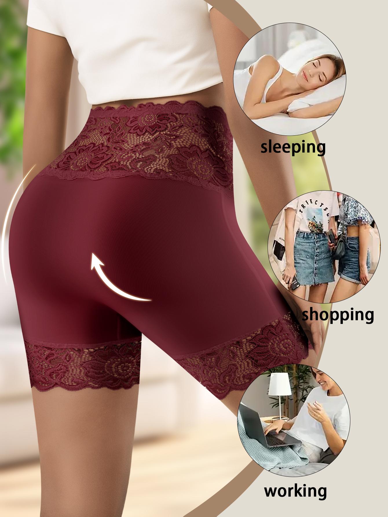 QUASTI 3/4/5/6 Pack Women's High-Waist Shapewear Shorts – Elegant Lace Design, Premium 86% Polyester Fabric for Silky Comfort, Seamless Tummy Control Shorts for Confident Everyday Wear, S-XXL QUASTI 3/4/5/6 Pack Women's High-Waist Shapewear Shorts – Elegant Lace Design, Premium 86% Polyester Fabric for Silky Comfort, Seamless Tummy Control Shorts for Confident Everyday Wear, S-XXL