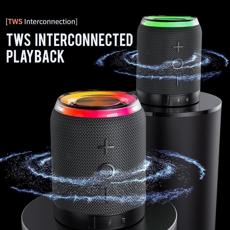 2-in-1 portable wireless stereo speakers, magnetic detachable Bluetooth 5.4 speakers, 360 degree true wireless stereo (TWS), dynamic RGB lighting, 12-hour battery life, Multifunctional speaker, ideal for home, outdoor use, or travel