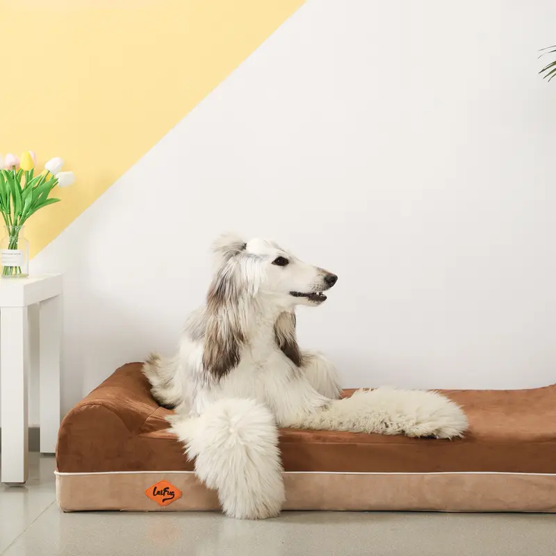 Product Introduction of Laifug Orthopedic Memory Foam Extra Large Dog Bed with double Pillow (50"x36"x10") Durable Water Proof Liner & Removable Washable Cover & Smart Design 38