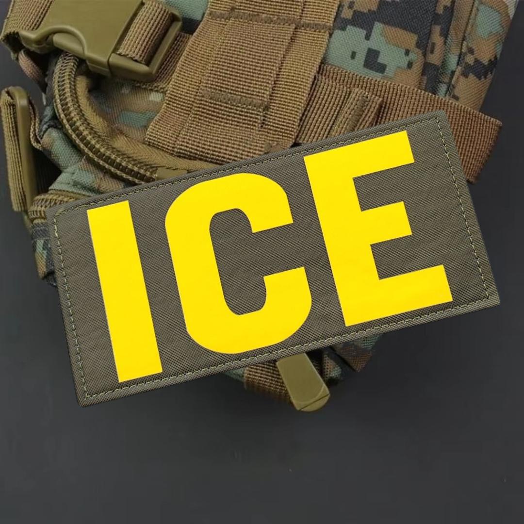 ICE Tactical Patch Hook&Loop Patches ICE Backpack Applique Enforcement Armband for Clothes Military Morale Badge Stickers