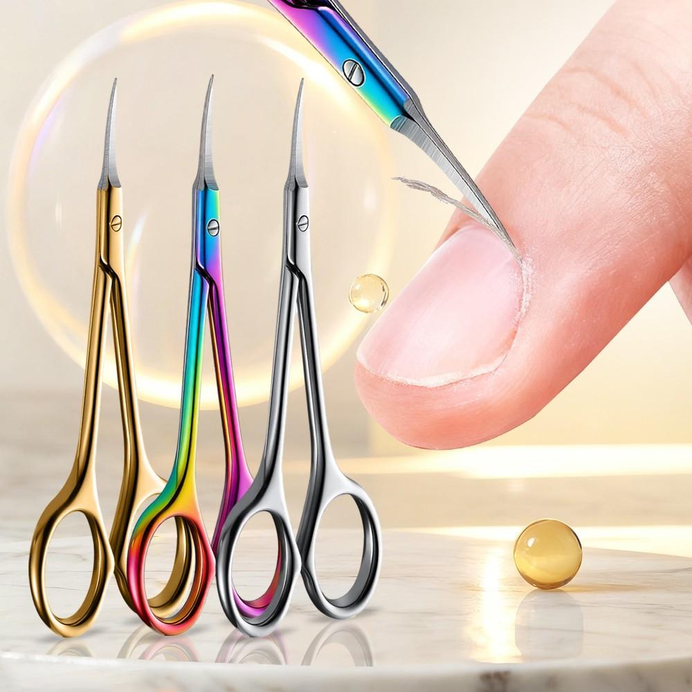 Russian Style Nail Clipper with Exfoliating Function, Curved Head Design, Professional Stainless Steel, Ideal for Nail Care and Art Tools