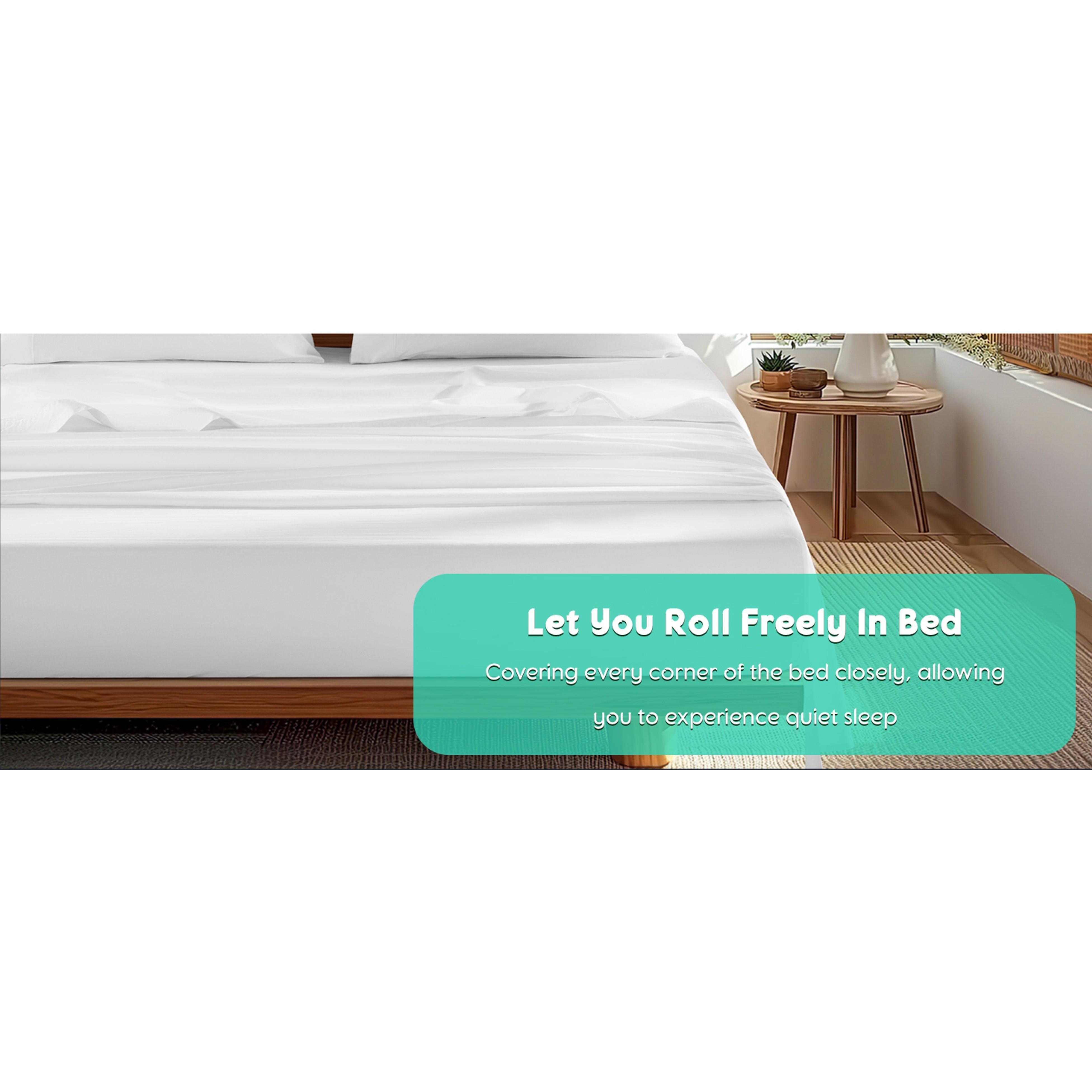 100% Egyptian Cotton Sheets Set - 1000 High Thread Count, Luxury 5-Star Hotel Sateen Bed Sheets, Soft, Breathable Long Staple Sheets, Fit up to 16" - 4 PC (White,Queen) 100% Egyptian Cotton Sheets Set - 1000 High Thread Count, Luxury 5-Star Hotel Sateen Bed Sheets, Soft, Breathable Long Staple Sheets, Fit up to 16" - 4 PC (White,Queen)