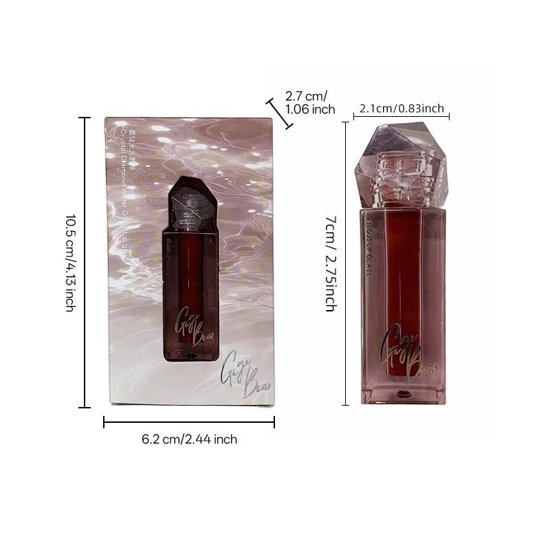 High-End Glossy Lipstick, Moisturizing Anti-Chapping, Clear Fake Skin Effect, Mirror Water Glass Finish, Perfect Gift for Women