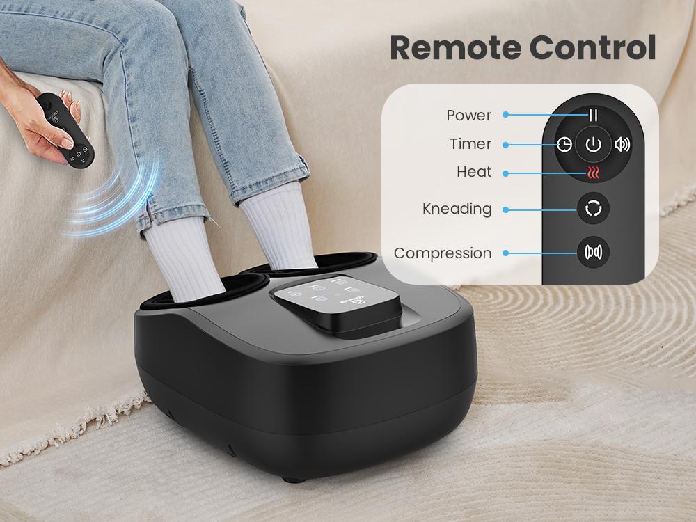 COMFIER 2025 Upgrade Shiatsu Foot Massager with Remote,Pause Function,Foot Massager Machine with Heat,Compression,3 Timer,Feet Massager for Plantar Fasciitis,Neuropathy,Gift for Men,Size 13 COMFIER 2025 Upgrade Shiatsu Foot Massager with Remote,Pause Function,Foot Massager Machine with Heat,Compression,3 Timer,Feet Massager for Plantar Fasciitis,Neuropathy,Gift for Men,Size 13