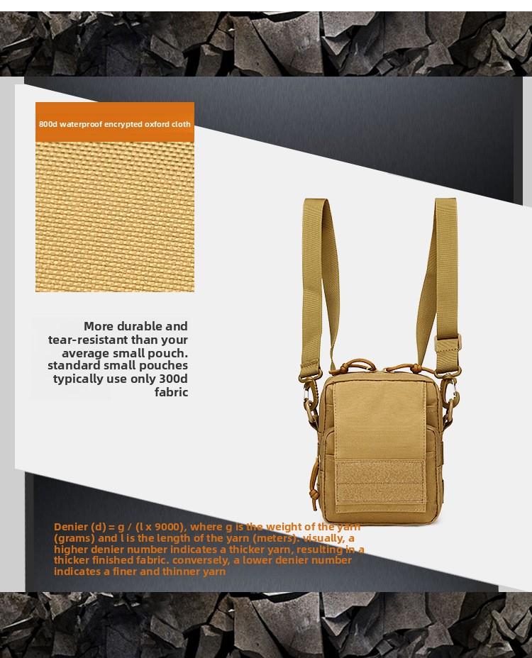 Outdoor Sports Portable Shoulder Small Hanging Bag Casual Military Fan Tactical Fanny Bag Cycling Hiking Messenger Bag