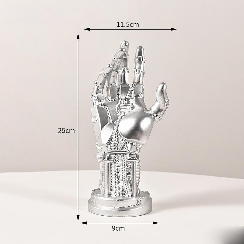 Cyberpunk Mechanical Hand Game Controller Stand, Ring Bracelet Holder, Photo Background Decor, Xbox Switch Console Accessory