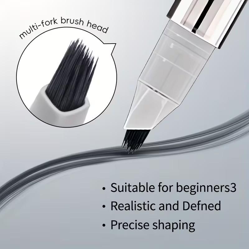 Multi-fork Waterproof Sweatproof Men's Beard Filler Pen Fill Sparse Stubble Fit Hair No Fading Create Thick Natural Beard Keep Long Lasting Neat Style For Daily Outings