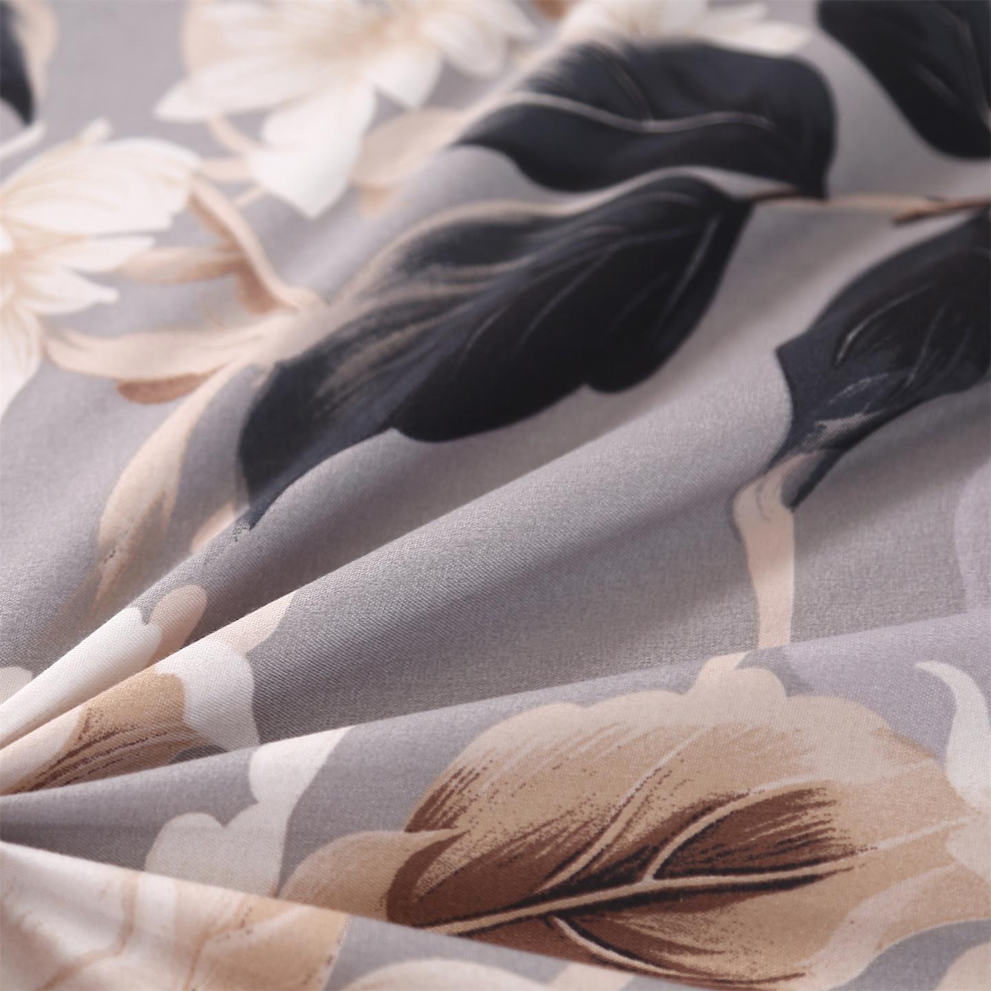 3pcs Floral Print Bedding Set, Floral Sheets, Soft and Comfortable, Suitable for Bedroom, Guest Room, Includes One Fitted Sheet + Two Pillowcases, No Core, Bed Sheet Replacement, Fitted Sheet With Pillowcases, Printed Floral Design, Comfortable Sheet Set