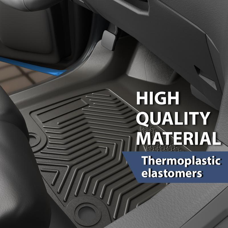 CROSSDESIGN Weather beater TPE Floor Mats Waterpoof Front & 2nd Seat TPE Fit For 2017-2024 Mazda CX5