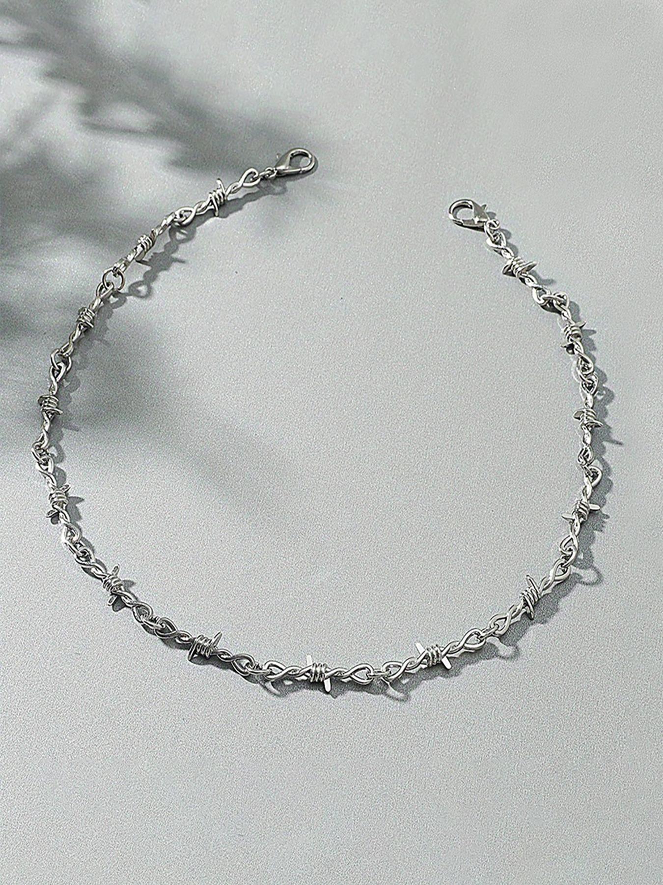 Men's Street Style Chain Necklace, Punk Style Chunky Chain Necklace, Fashion Jewelry for Party & Daily Clothing Decor, Trendy All-match & Exquisite Jewelry for Birthday Gift, Modern Versatile Accessories