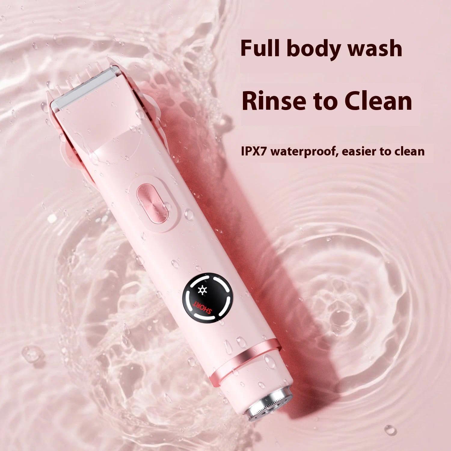Multi-Functional Nose and Ear Trimmer Shaver Dual-Head Electric Digital Display Hair Removal Device fade kit