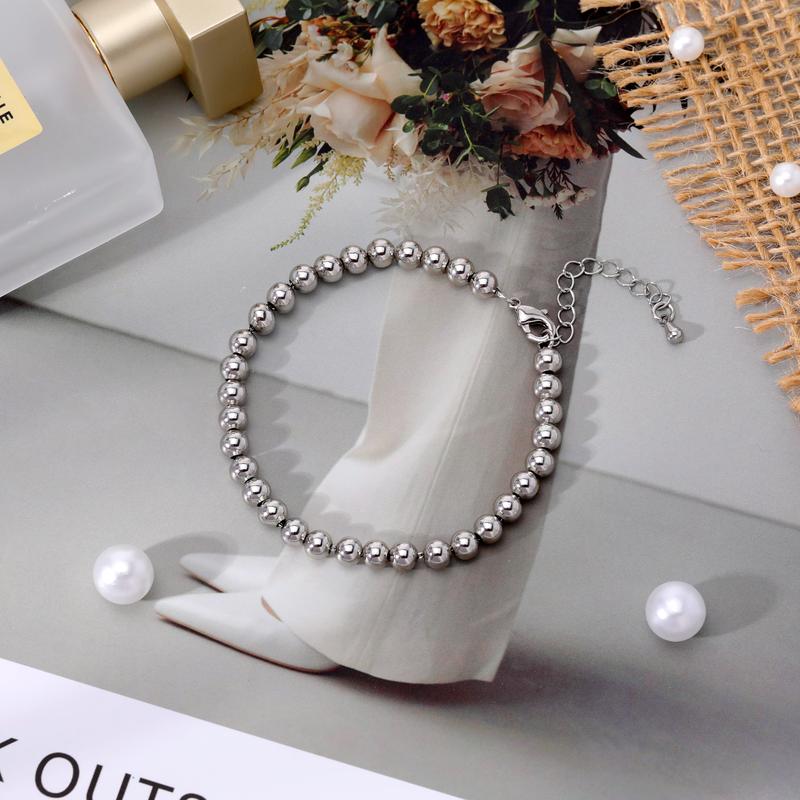 Aprilery Bead Bracelet Set for Women – Elegant Hypoallergenic Stackable Beaded Bracelets for Women