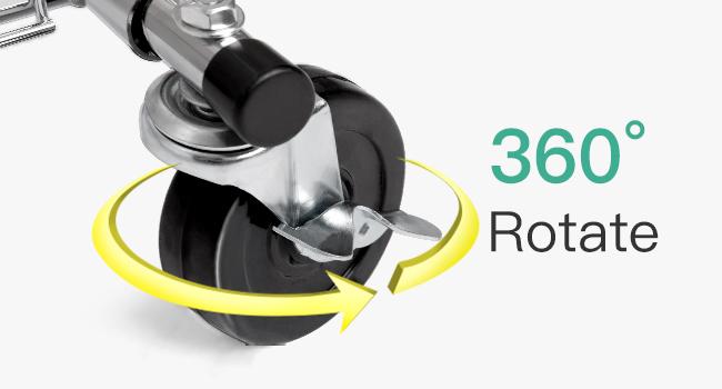 [RaybeeBrandyDay] Clothes Rack Heavy Duty Clothing Rack Load 220LBS Rolling Clothes Racks for Hanging Clothes, Commercial Garment Rack Heavy Duty Clothes Rack Collapsible ＆ Portable Clothing Rack with Wheels