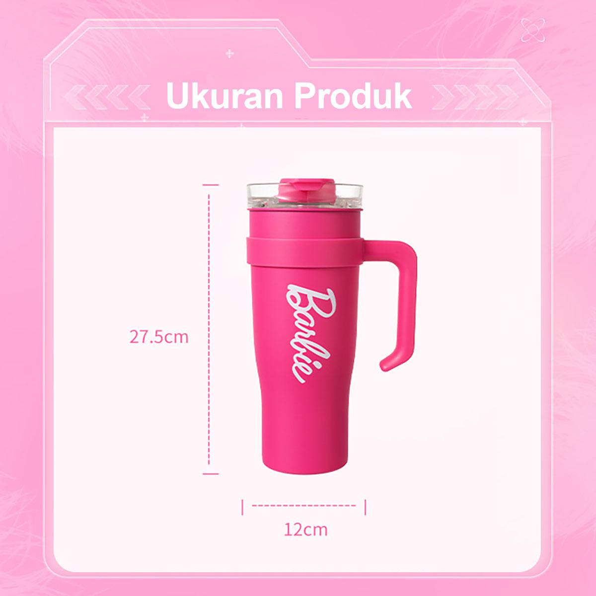 Barbie Pink Tumbler Cup Stainless Steel Drinking Cup 54oz/1600mL Portable Water Cup With Straw&Lid Bottle Pink Cup Water Bottles Halloween Gift Drinkware F