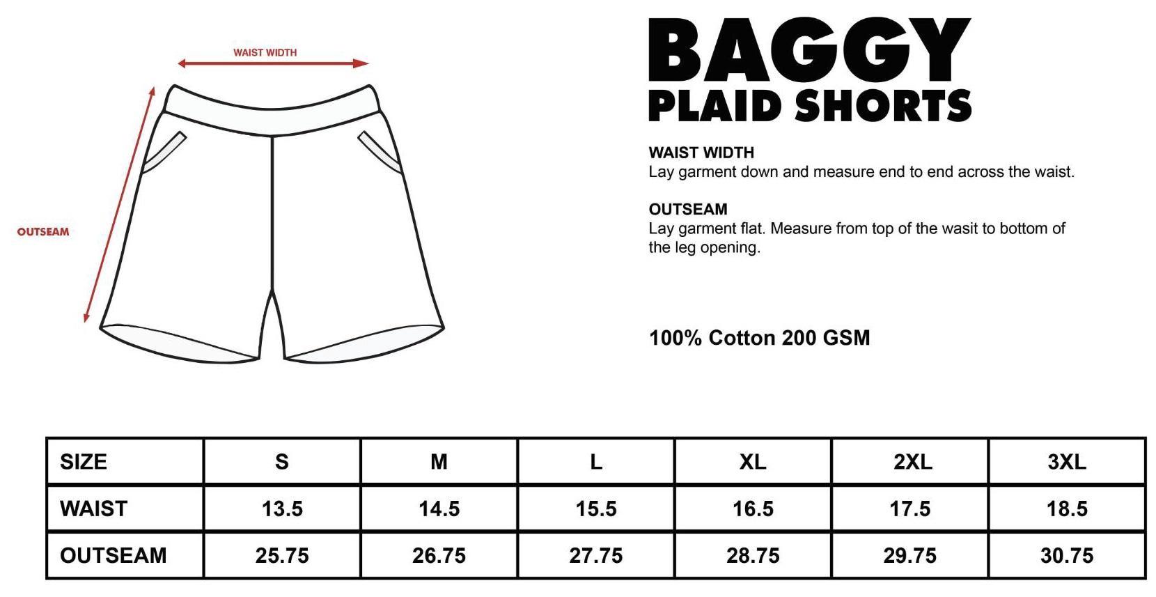 Baggy Plaid Shorts