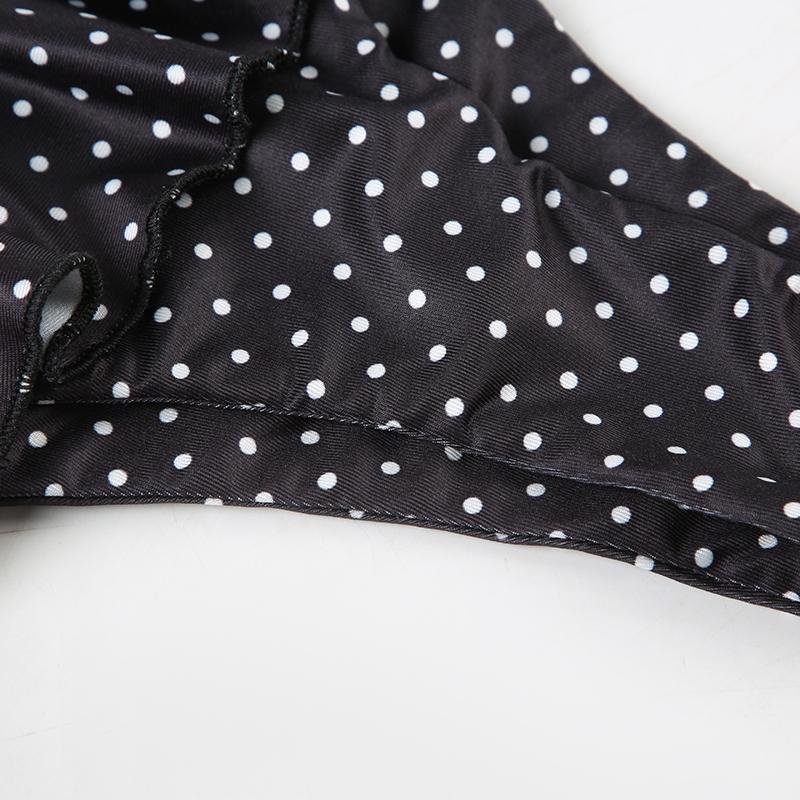 Women's Polka Dot Print Halter Top & Shorts Bikini Set, Sexy Y2k Beach Vacation Swimwear Set for Women, Summer Swimwear Essential, Bikini Outfits, Swimsuit Summer, Halter Neck Bikini