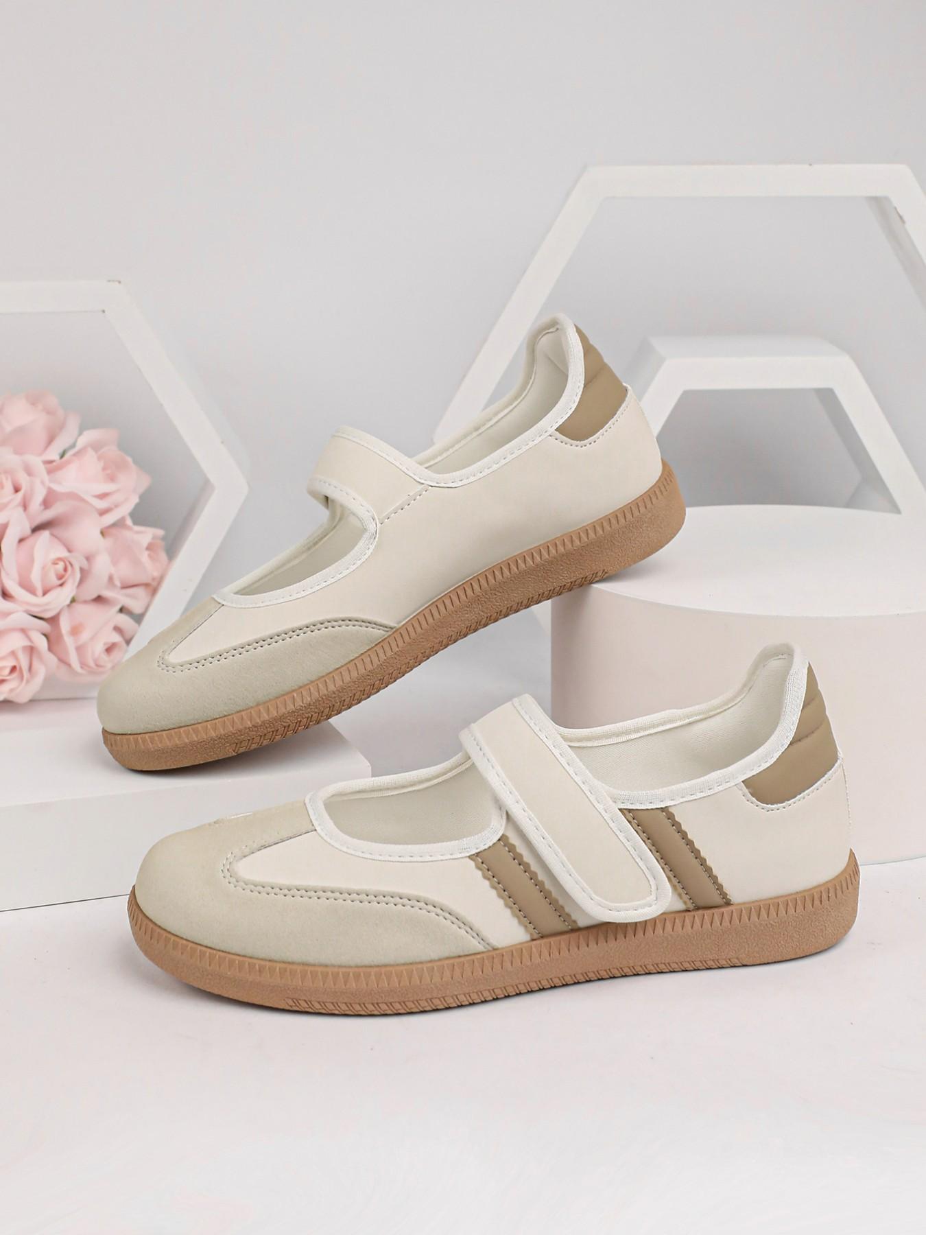 Women's Lightweight Outdoor Fashion Comfortable Training Running Shoes, Trendy Running Shoes, Fashion Running Sneakers, Casual PU Leather Patchwork Design, All Seasons Rubber Sole