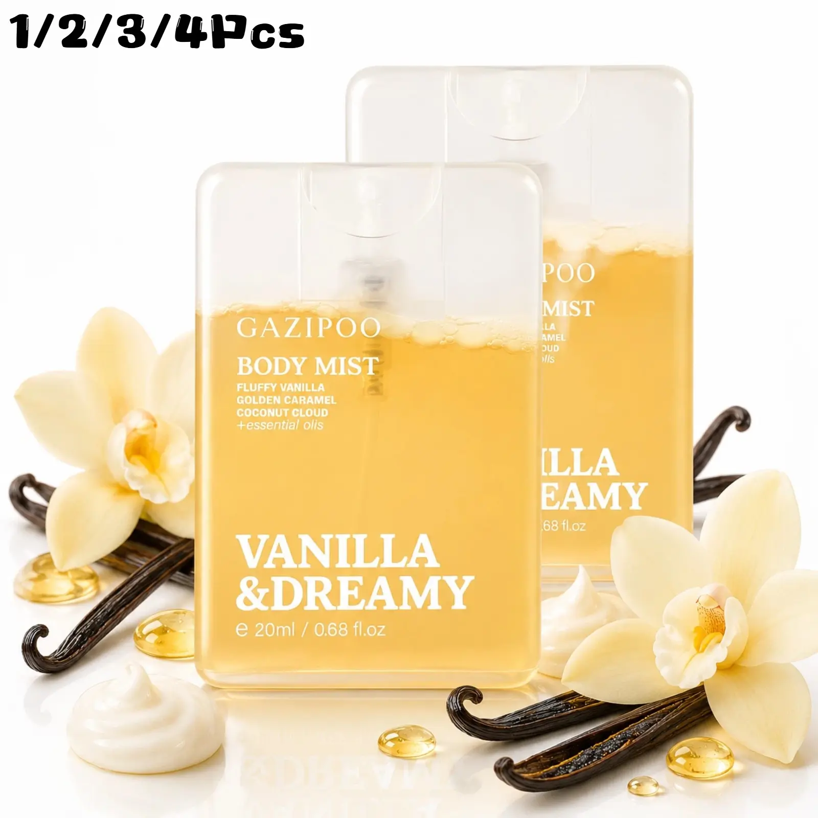 Vanilla Card Pheromone Oil - Rich 20ml Perfume Oil Spray for Women & Men，Vanillat & Coconut Eau De Toilette，Sweet Hair and Body Spray, For Daily, Dating, Travel Use.