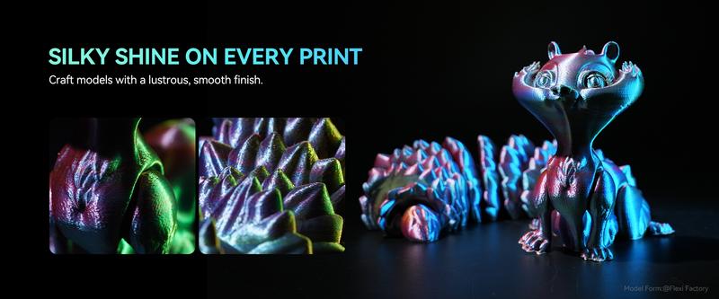 Dual-Color,Triple-Color,Four-Color 1KG/3KG Bundle/6KG Bundle 1.75mm SILK Filament Bundle Compatible with 99% 3D printers