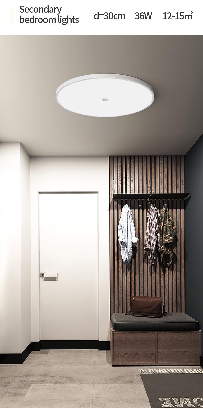 LED Induction Ceiling Light, Staircase Hallway Lamp, Infrared Human Radar Sensor, Smart Voice Control, Energy Efficient Lighting Solution