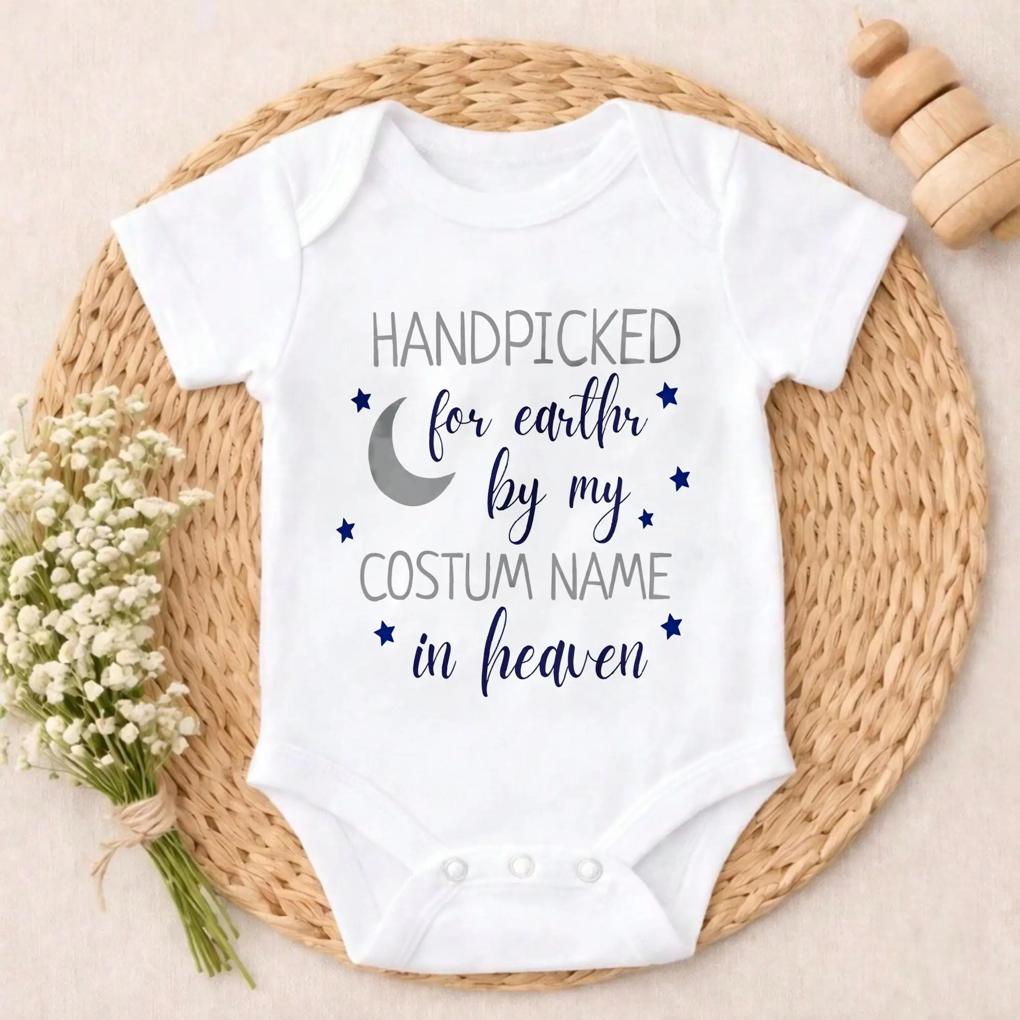 Baby Bodysuit for Infants, Casual Short-Sleeve Romper in 100% Cotton with Funny Slogan Print, Breathable Fabric with Adjustable Snaps, Casual Wear, Milestone