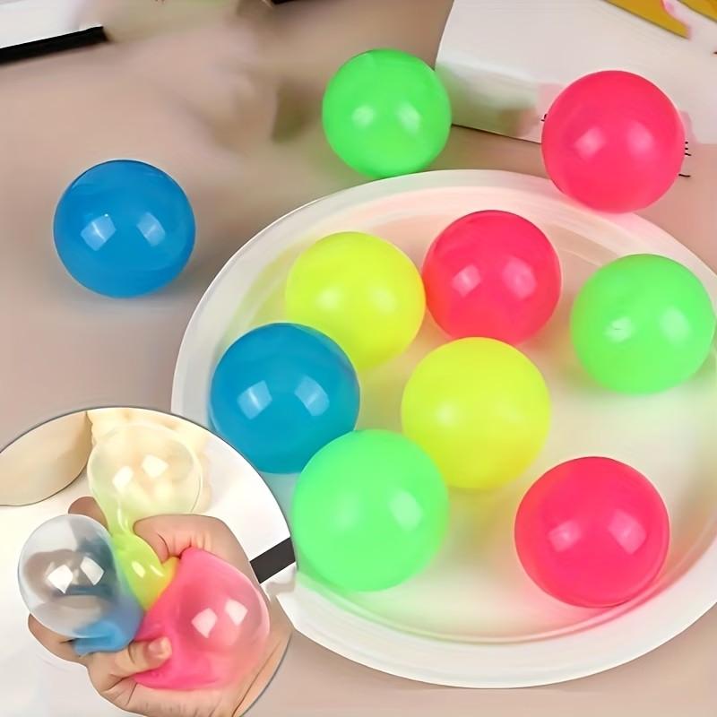 10-Pack Glow-In-The-Dark Ceiling Balls Set, Sticky Balloon Targets for Various Projects, Ideal for Home, Workplace, and Business Environments